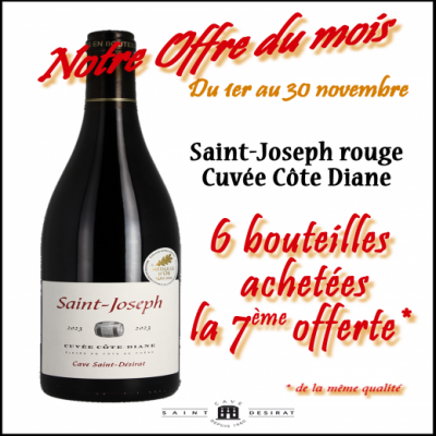 Visuel actualité In November the 7th free ! Cave Saint Désirat