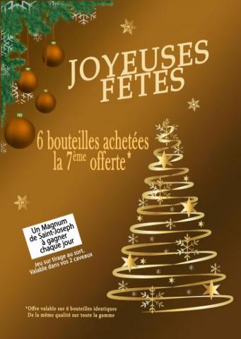 Visuel actualité NOTRE OFFRE DU MOIS dans nos caveaux du 1er au 31 décembre 2025 Cave Saint Désirat