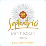 Visuel étiquette SAINT JOSEPH ROUGE SEPTENTRIO Cave Saint Désirat